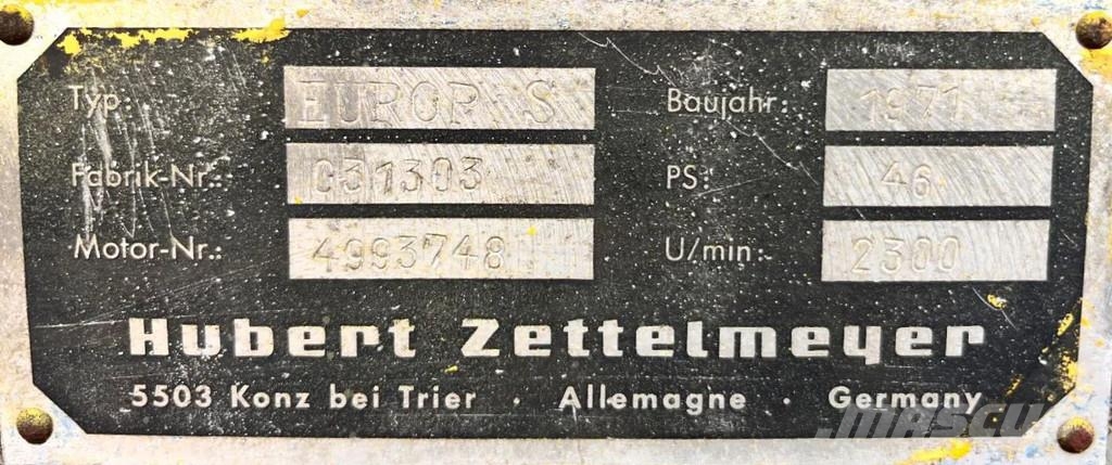 Zettelmeyer Europ S Tandemové válce