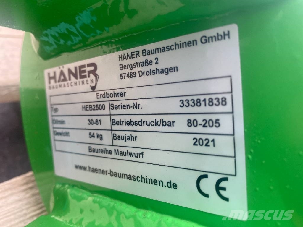 Haener HEB 2500 Fúrók