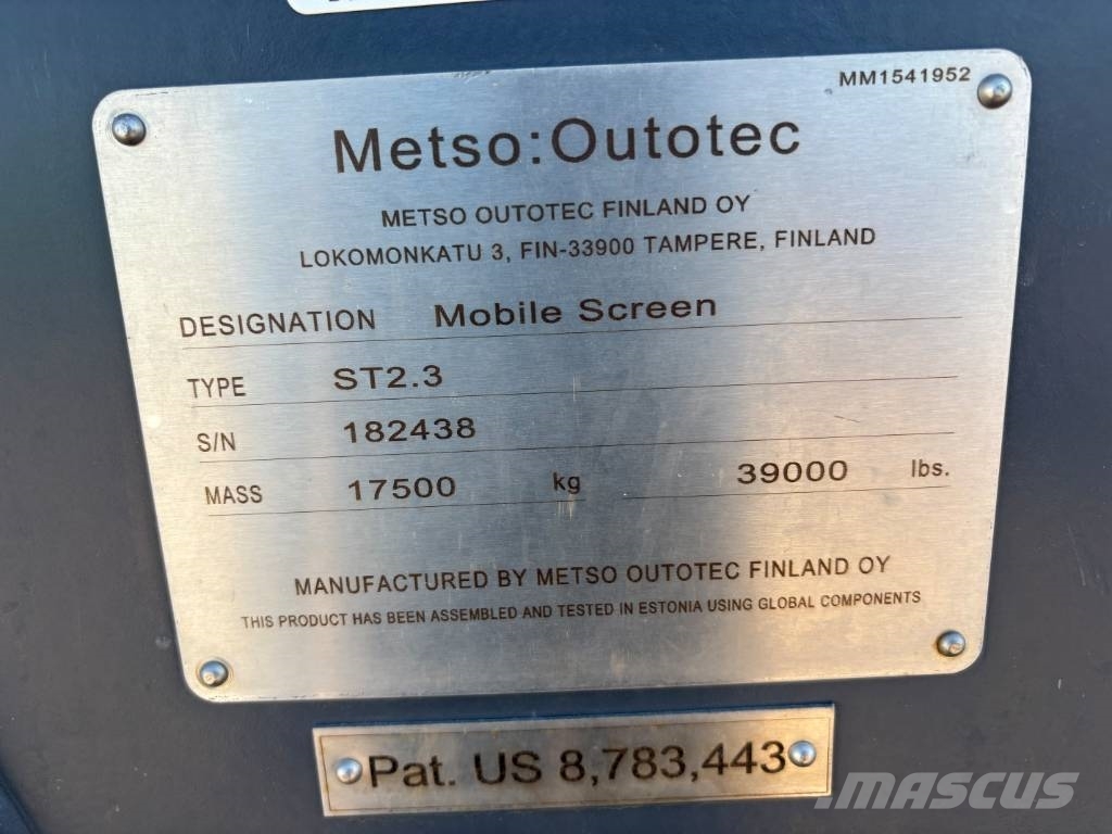 Metso ST2.3 Μηχανές κοσκινίσματος