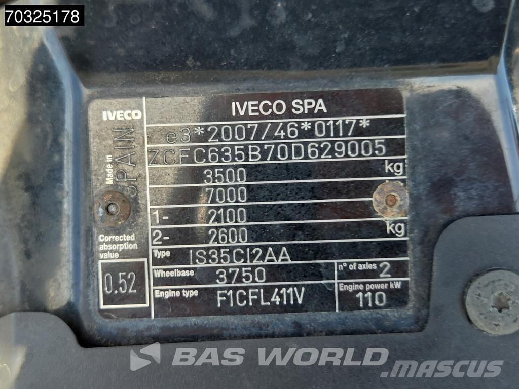 Iveco Daily 35C15 3.0L Kipper Doppelbereifung 3,5t AHK K Furgonetas basculantes