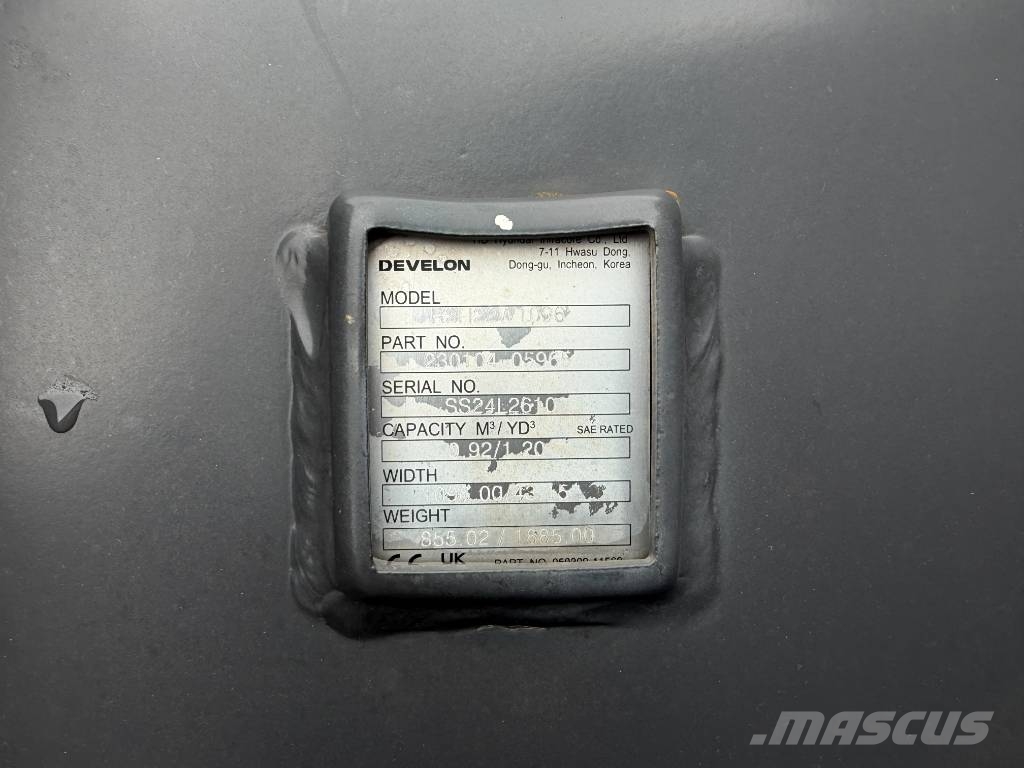 Develon / Doosan DX180 / DX225 / DX255 Buckets