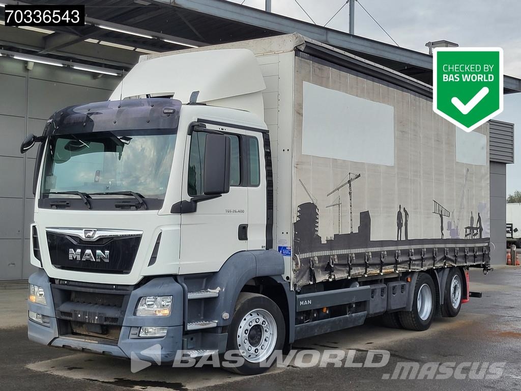 MAN TGS 26.400 6X2 Kooijaap Preparation Automatic Lift Curtainsider trucks