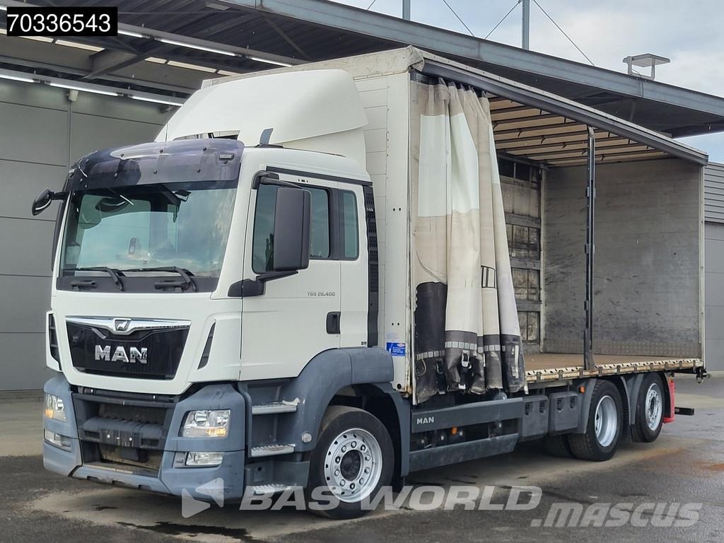 MAN TGS 26.400 6X2 Kooijaap Preparation Automatic Lift Curtainsider trucks