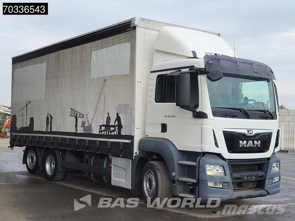 MAN TGS 26.400 6X2 Kooijaap Preparation Automatic Lift Curtainsider trucks