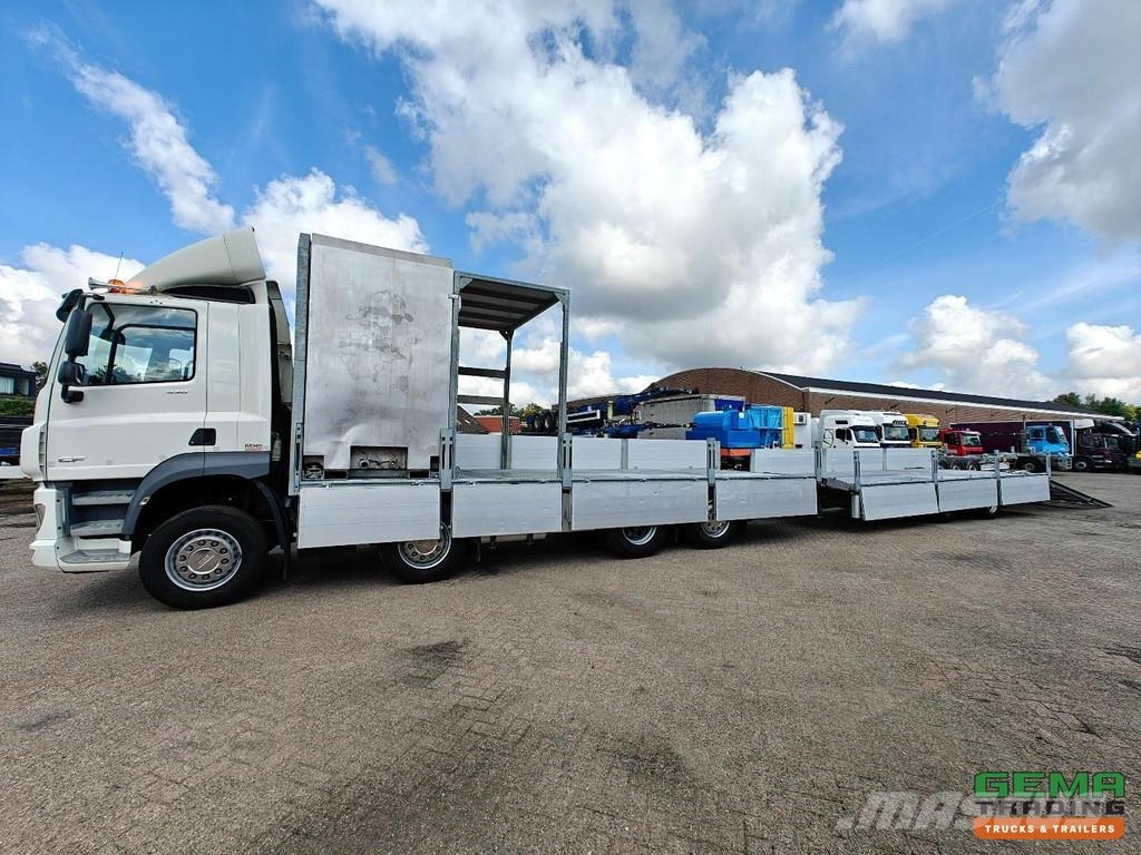 DAF CF 430 FAX 8x2/6 Day Cab Euro6D - Machine Transpor شاحنات مسطحة/مفصلية الجوانب
