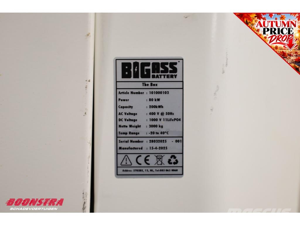BigAss The Box Battery Pack GenSet 200kWh 80kW 400 Alte generatoare
