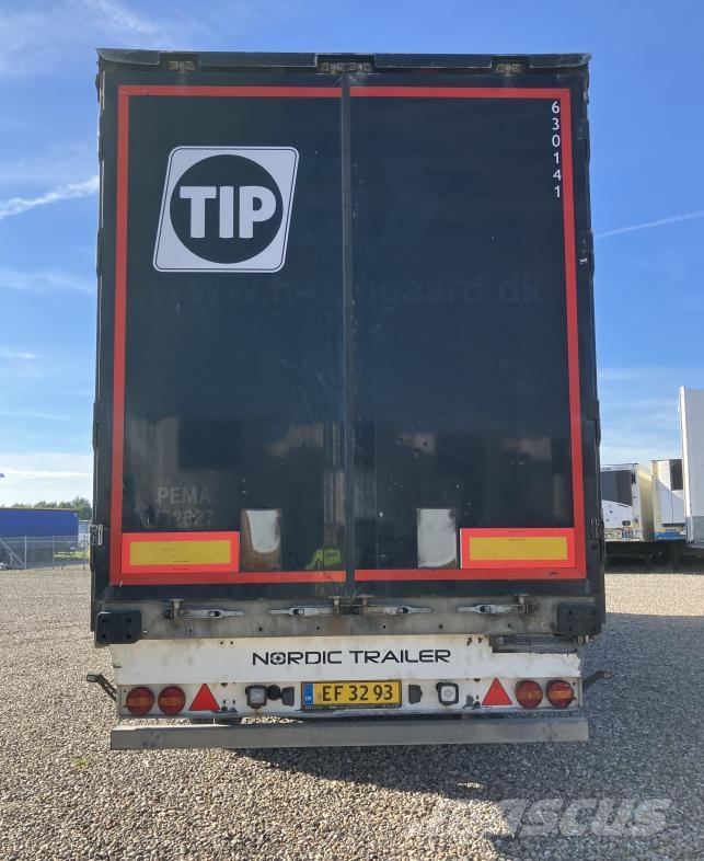 Norfrig Trailer Curtainsider Sliding Roof Straight نصف مقطورات بباب جانبي