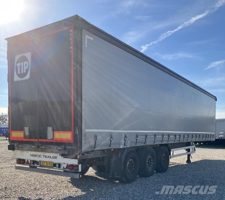 Norfrig Trailer Curtainsider Sliding Roof Straight نصف مقطورات بباب جانبي