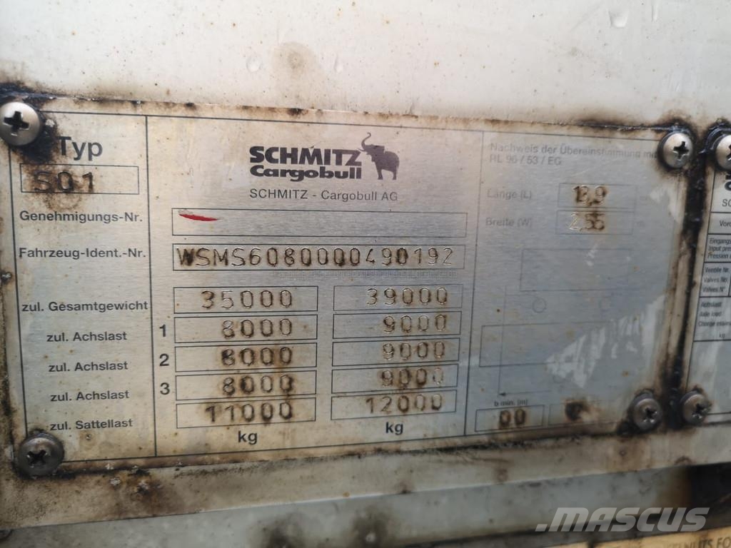 Schmitz Cargobull S01 Επίπεδες/πλευρικώς ανοιγόμενες ημιρυμούλκες