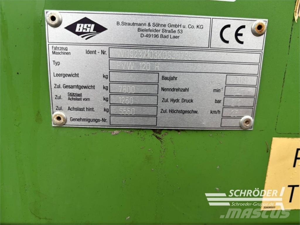 Strautmann FVW 120 H Kosze zasypowe
