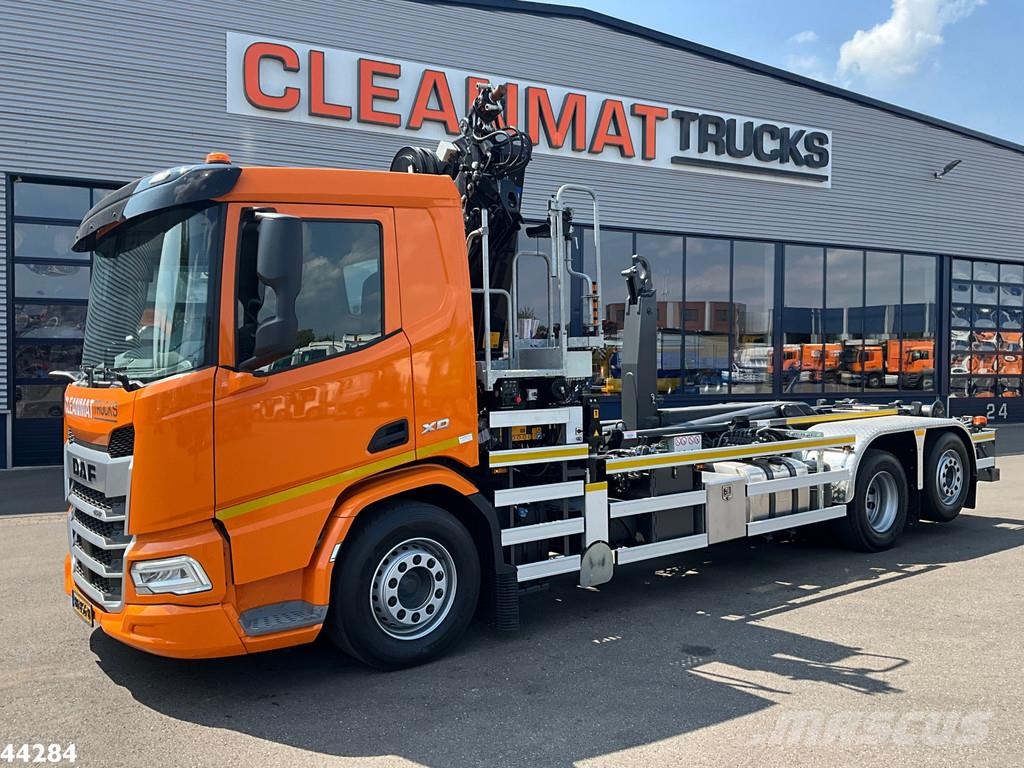 DAF FAN XD 450 Euro 6 HMF 23 Tonmeter laadkraan Abrollkipper