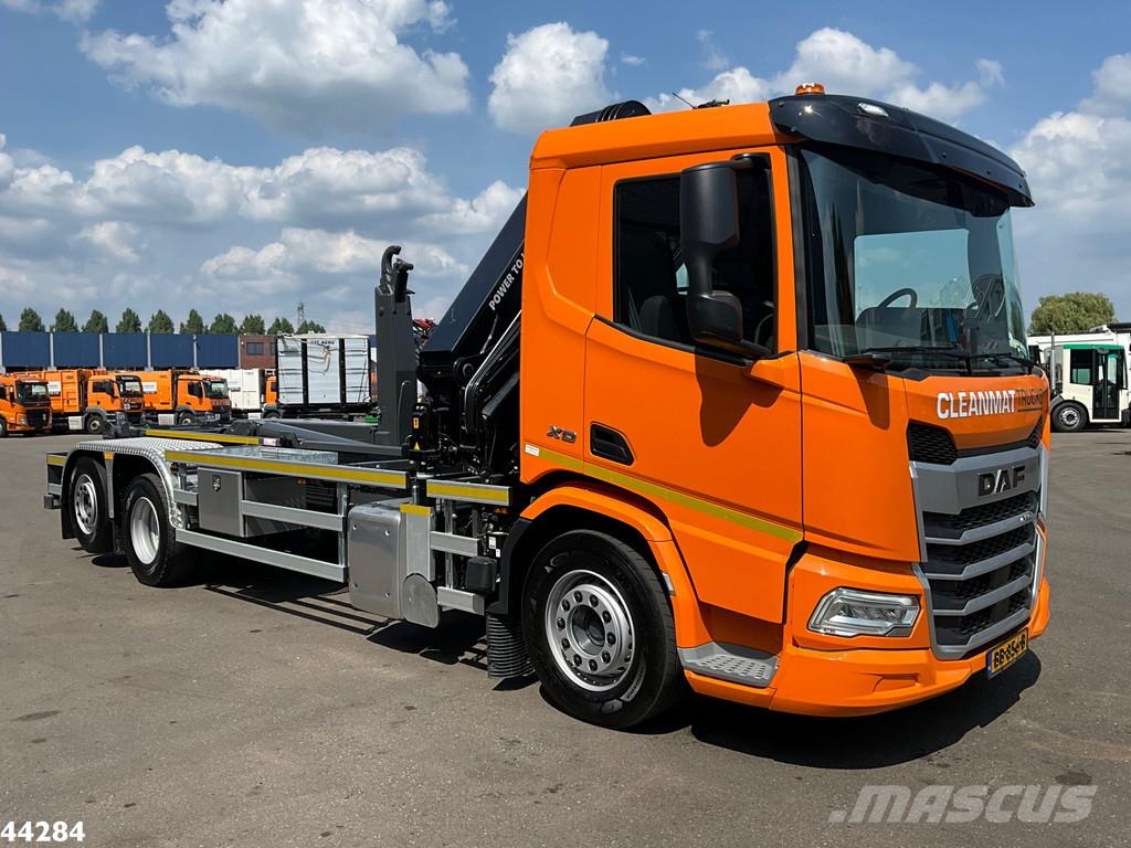 DAF FAN XD 450 Euro 6 HMF 23 Tonmeter laadkraan Abrollkipper