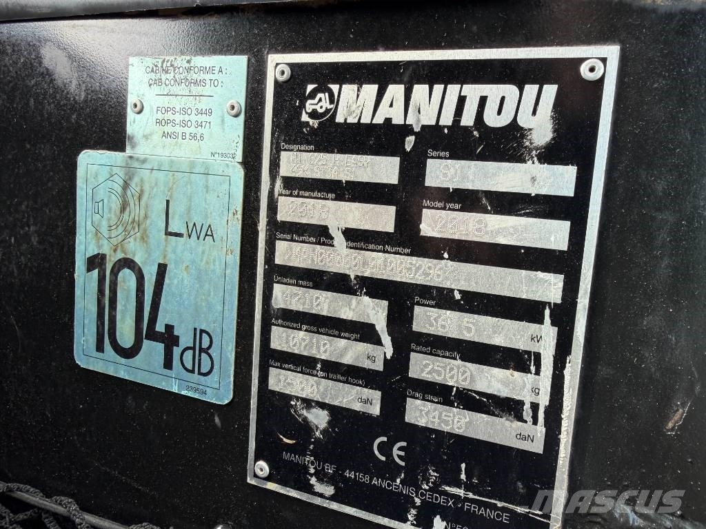 Manitou MT 625 H Easy Sollevatori telescopici