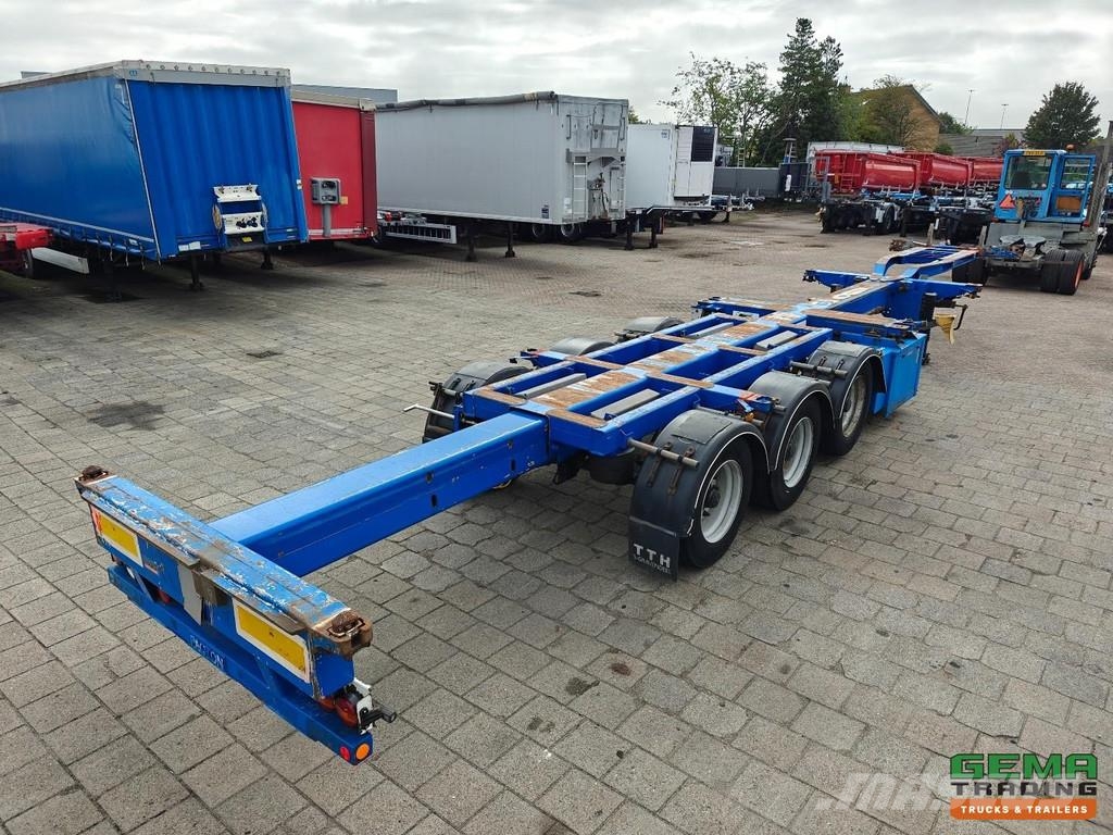 Pacton T3-010 Multi - All Connections - GENSET - Lift Axl Kontejnerske polprikolice