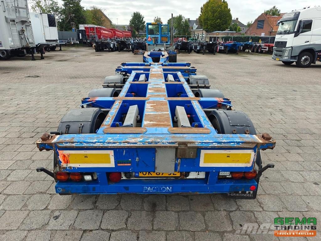 Pacton T3-010 Multi - All Connections - GENSET - Lift Axl Kontejnerske polprikolice