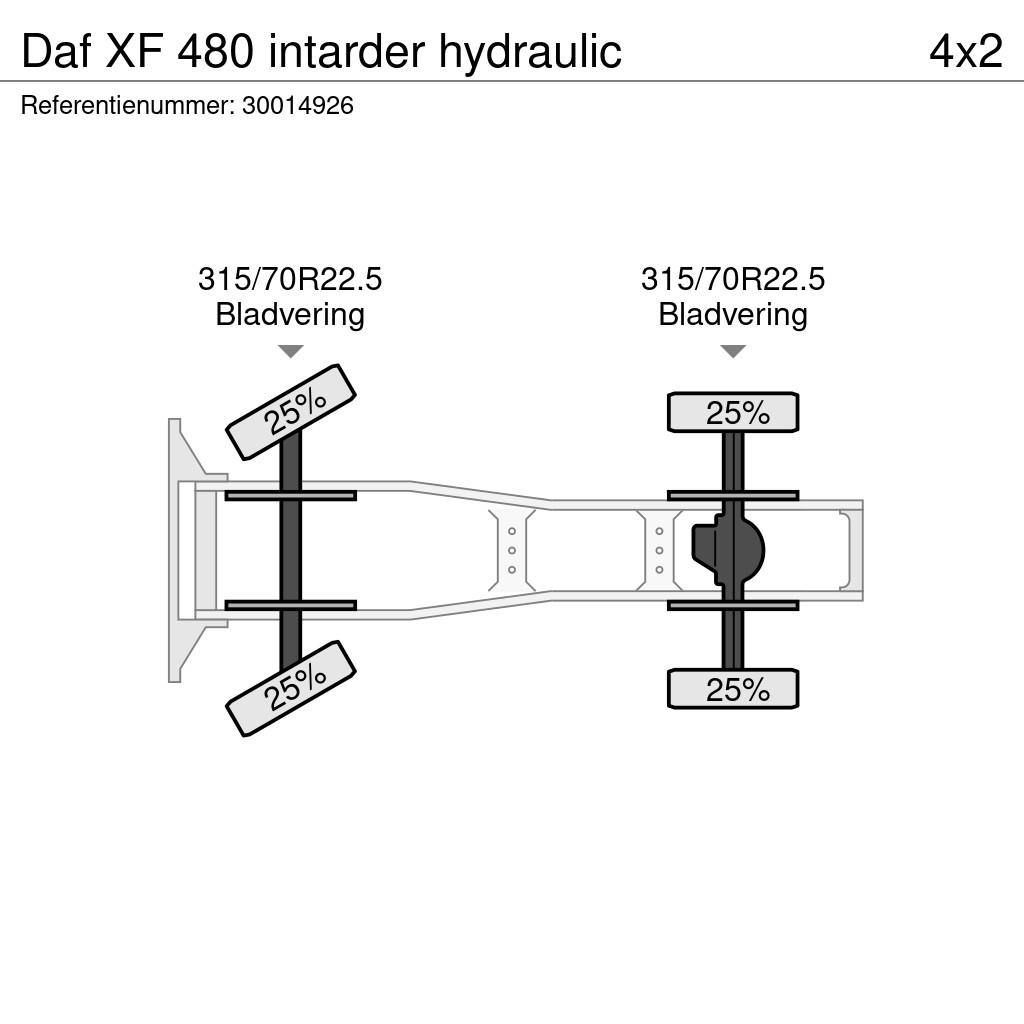 DAF XF 480 intarder hydraulic Тягачі