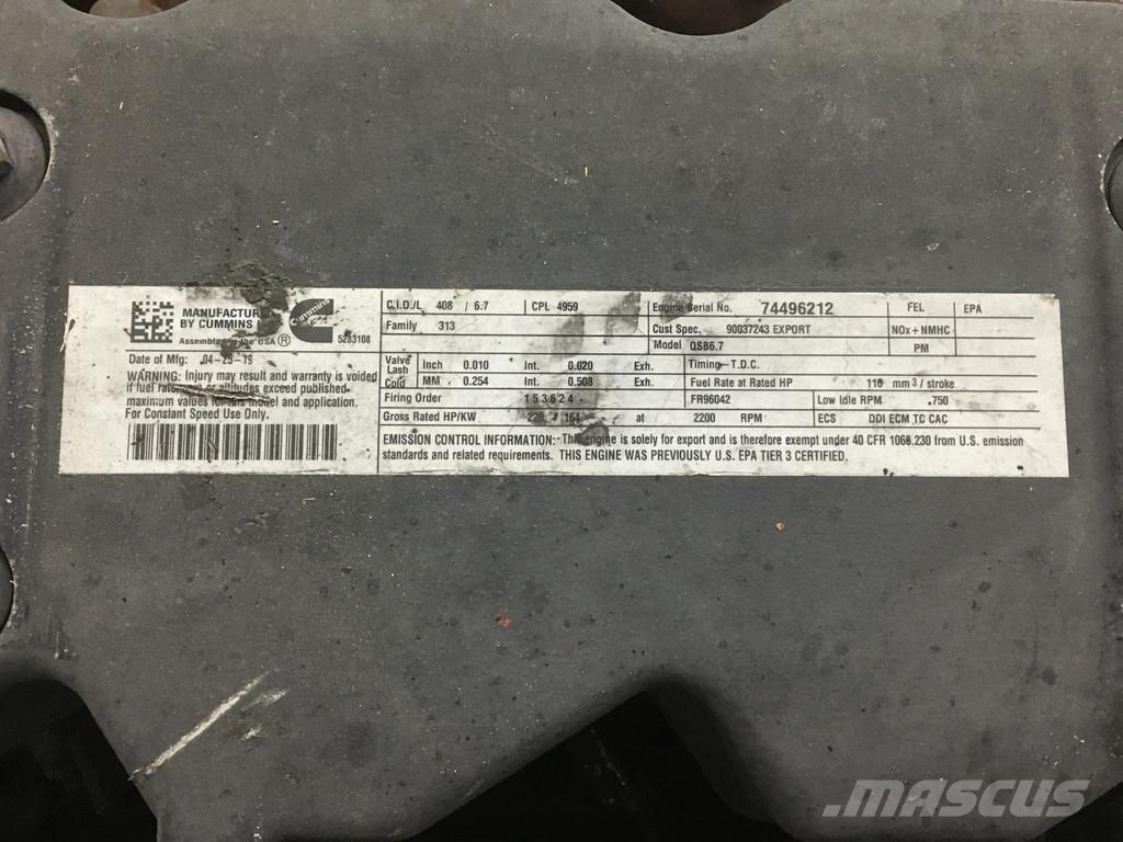 Cummins QSB6.7 CPL4959 USED Moottorit