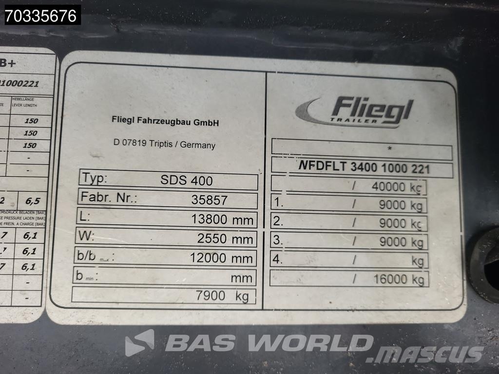 Fliegl SDS 400 Wheeled Steering Axle APK 12/26 Tentinės puspriekabės