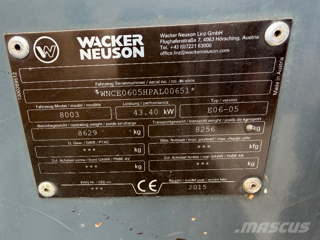 Wacker Neuson 8003 Midibagger  7t - 12t