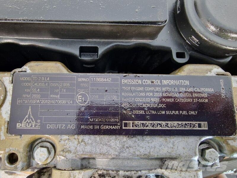 Deutz TD 2.9 L4 Mootorid