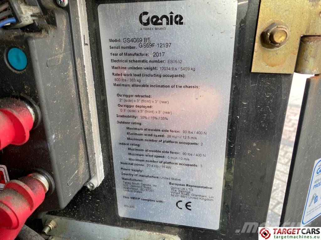 Genie GS-4069BE HyBrid Scissor Work Lift 1412cm Schaarhoogwerkers