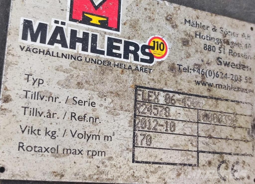 Mählers FLEX 06-4500 PLOW ATTACHMENT / KÜLJE SAHA KINNITUS Sneeuwruimers en -schuivers
