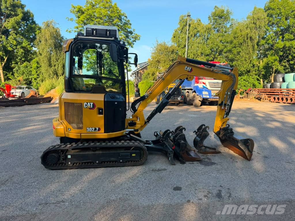 CAT 302.7 CR - pressure cabin! Mini ekskavatoriai < 7 t