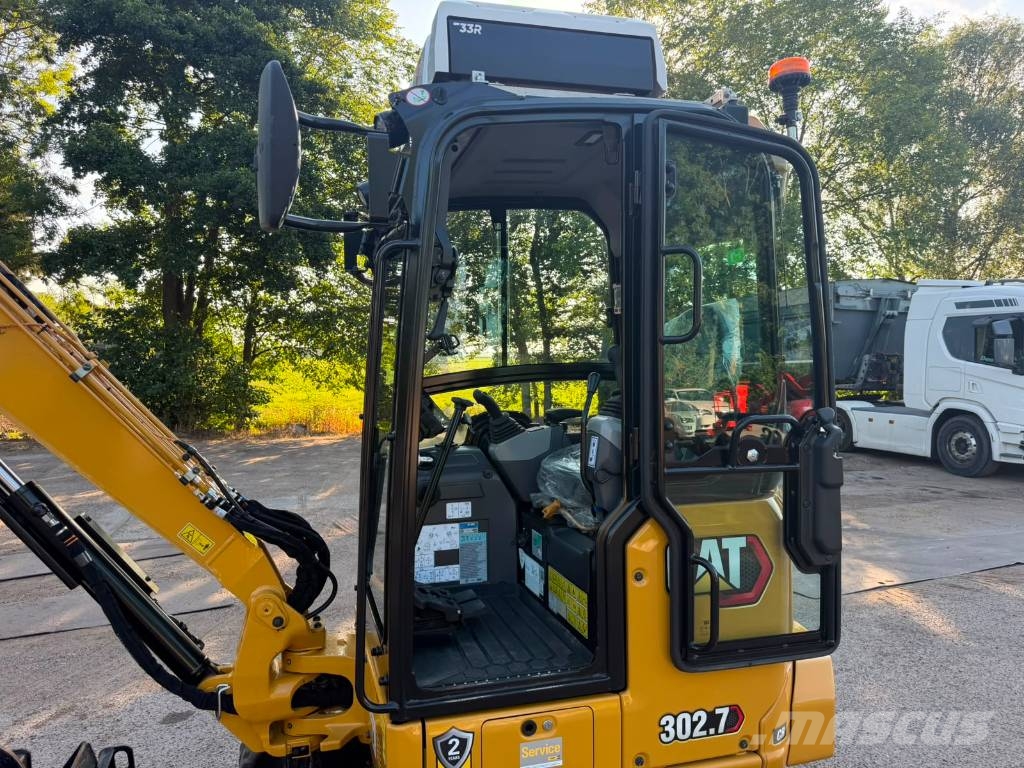 CAT 302.7 CR - pressure cabin! Mini ekskavatoriai < 7 t