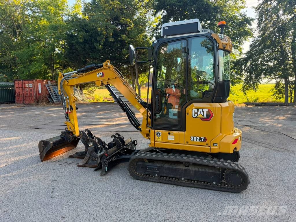 CAT 302.7 CR - pressure cabin! Mini ekskavatoriai < 7 t