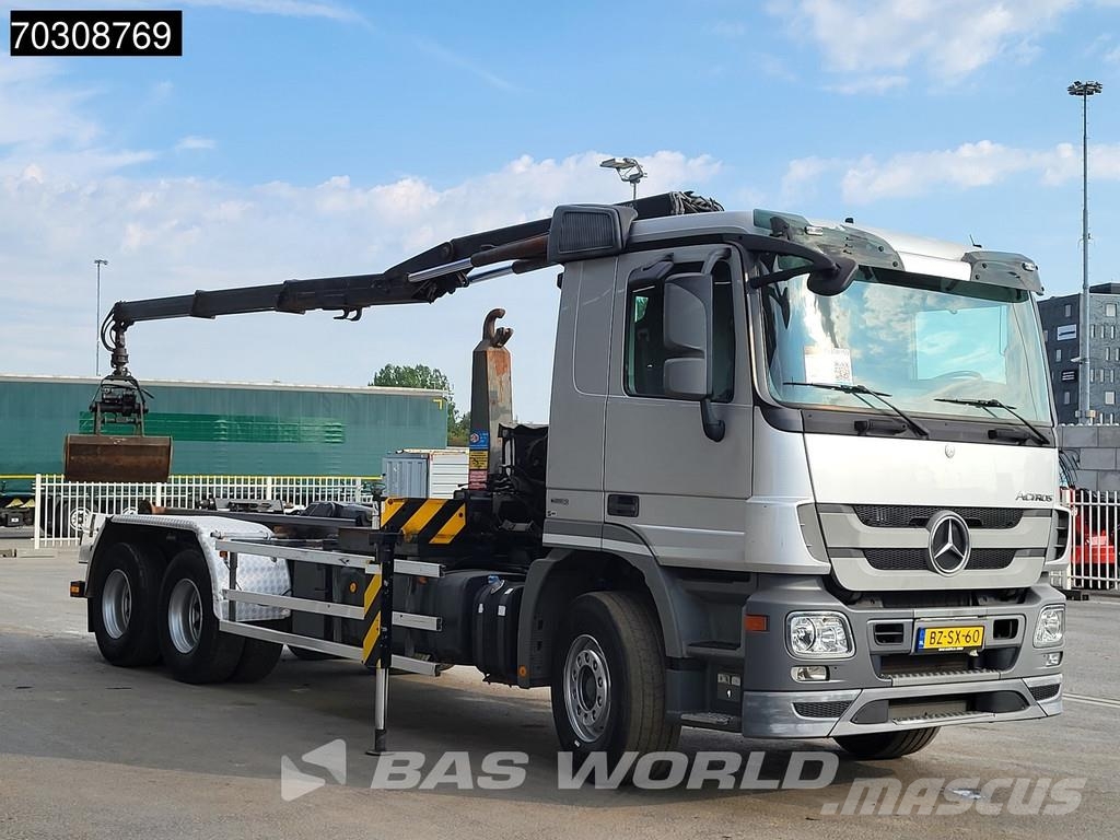 Mercedes-Benz Actros 2532 6X2 NL-Truck HMF 1643 Z2 Crane Kran 21 吊鉤式起重車
