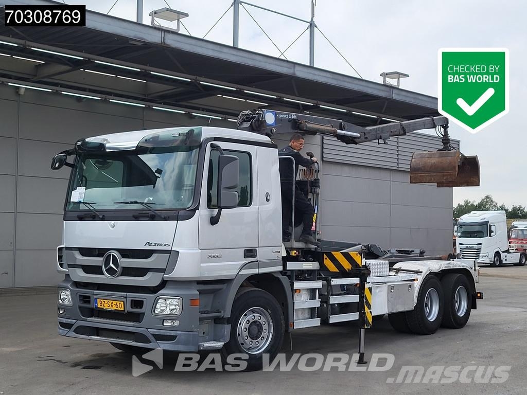 Mercedes-Benz Actros 2532 6X2 NL-Truck HMF 1643 Z2 Crane Kran 21 吊鉤式起重車