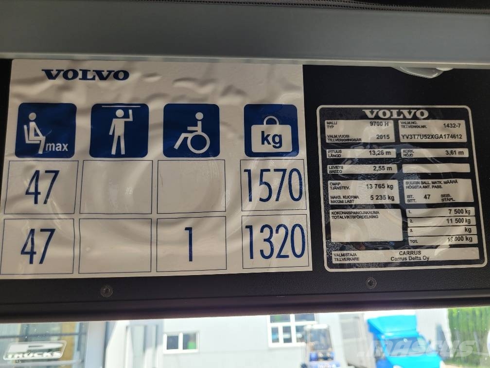 Volvo B8R 9700H EURO6 Autocar