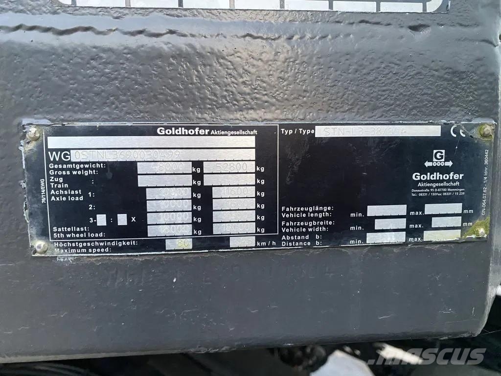 Goldhofer STN-L 3-38 /80A - BED: 8,75 + 5,75 METER Low loader-semi-trailers