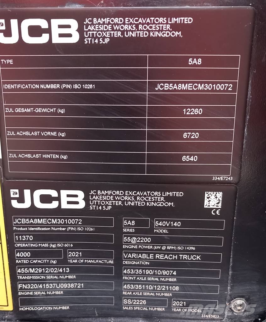 JCB 540-140 Teleskoplader