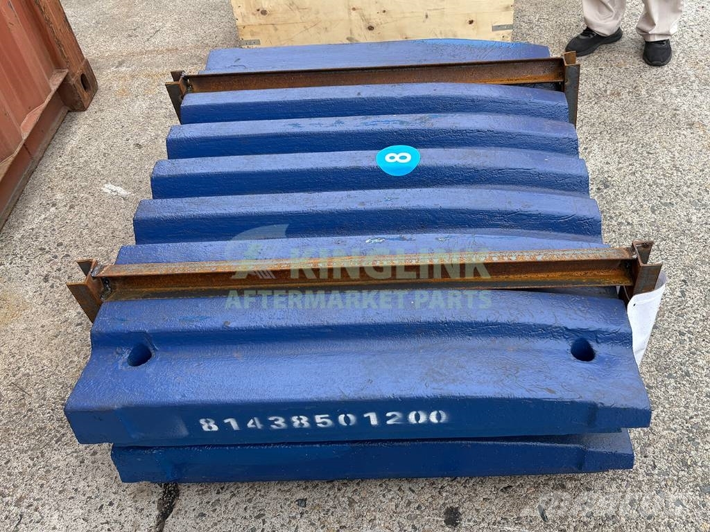 Kinglink Fixed Jaw Plate for C125 Jaw Crusher Skærveknusere