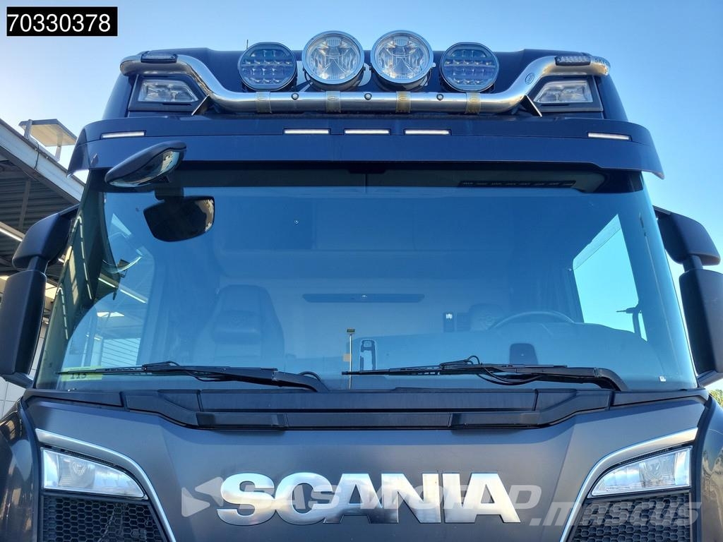 Scania R580 6X2 Palfinger PK23002 SH-E Kran Crane Remote Platós / Ponyvás teherautók