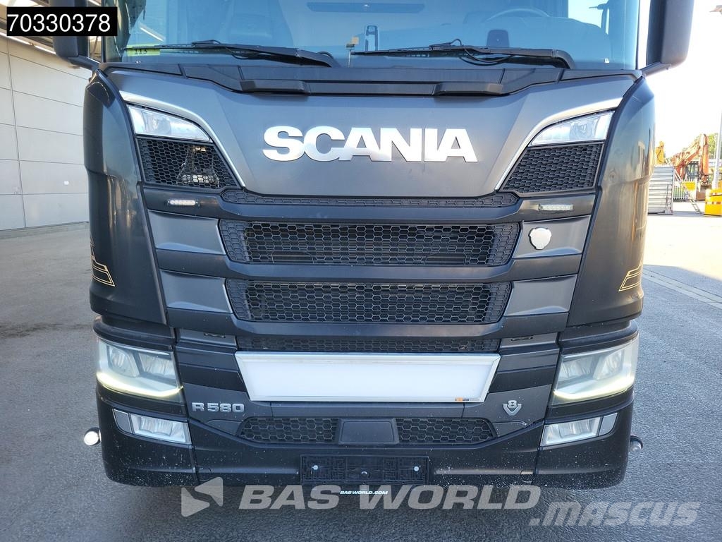 Scania R580 6X2 Palfinger PK23002 SH-E Kran Crane Remote Platós / Ponyvás teherautók