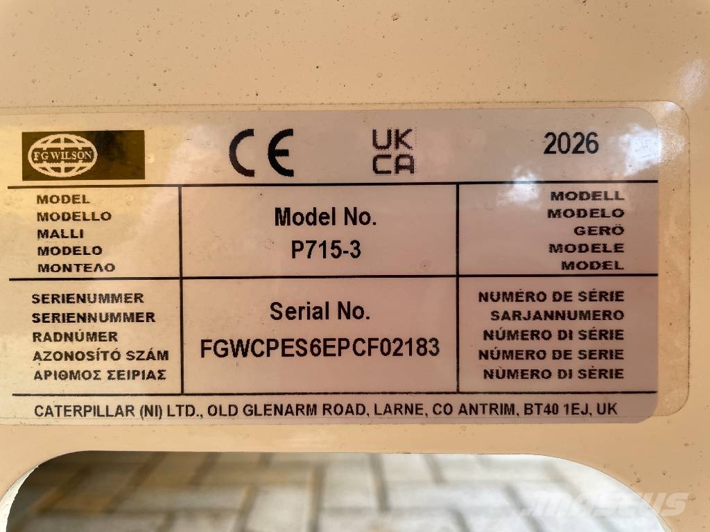 FG Wilson P715-3 - 715 kVA Genset - DPX-16023 Générateurs diesel