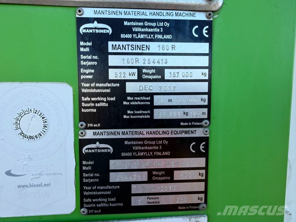 Mantsinen 160 R Специальные экскаваторы