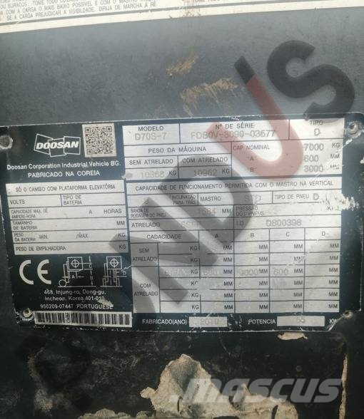 Doosan D 70 S-7 Dīzeļa autoiekrāvēji