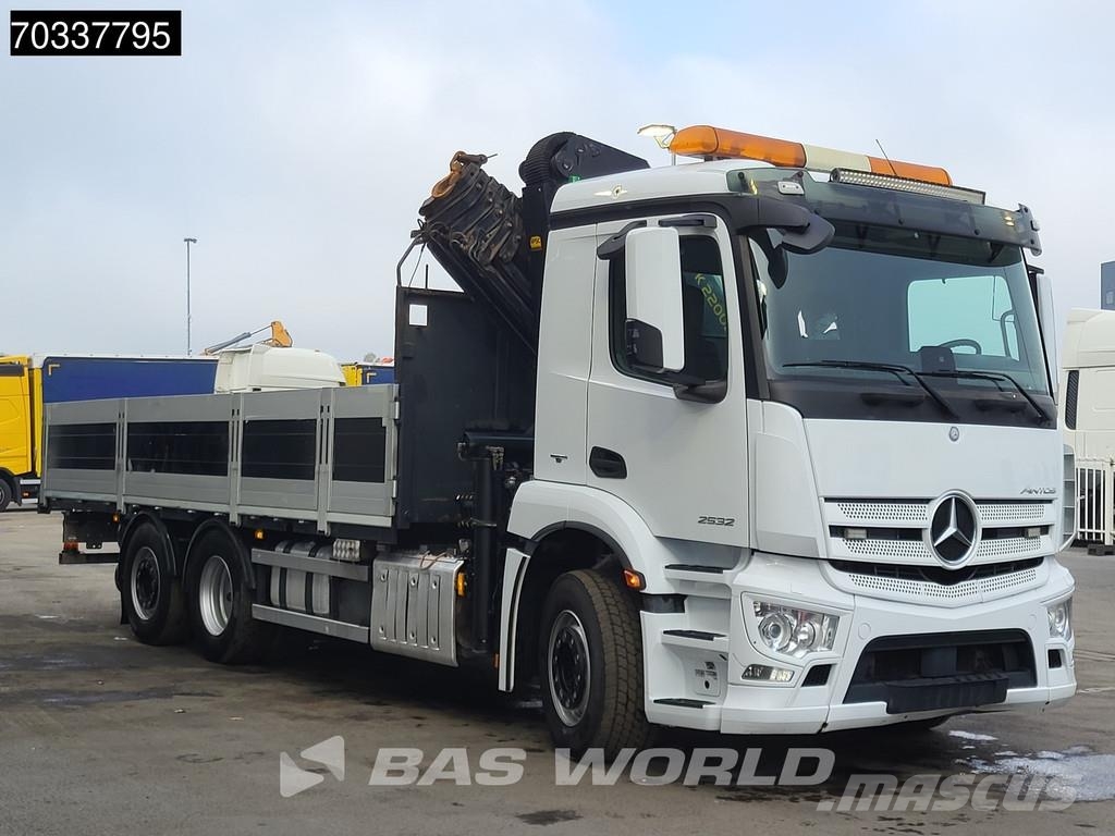 Mercedes-Benz Antos 2532 Antos 6X2 Palfinger PK22002 EH crane Kr Platte bakwagens