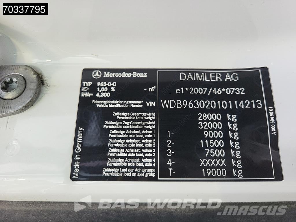 Mercedes-Benz Antos 2532 Antos 6X2 Palfinger PK22002 EH crane Kr Platte bakwagens
