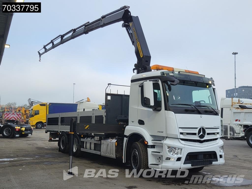 Mercedes-Benz Antos 2532 Antos 6X2 Palfinger PK22002 EH crane Kr Platte bakwagens