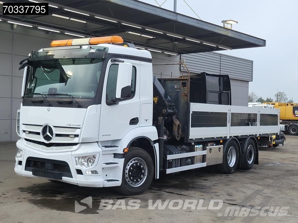 Mercedes-Benz Antos 2532 Antos 6X2 Palfinger PK22002 EH crane Kr Platte bakwagens