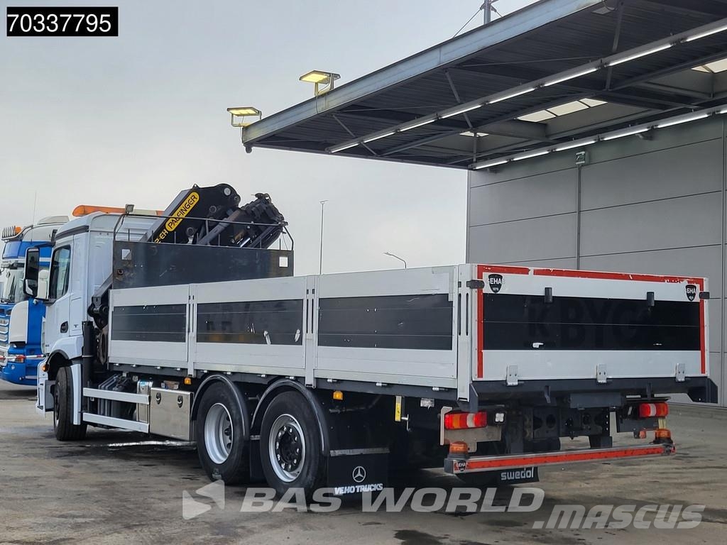 Mercedes-Benz Antos 2532 Antos 6X2 Palfinger PK22002 EH crane Kr Platte bakwagens