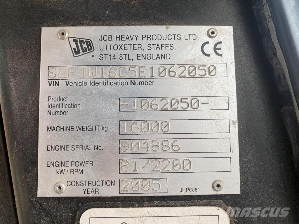 JCB JS160W . Excavadoras de ruedas
