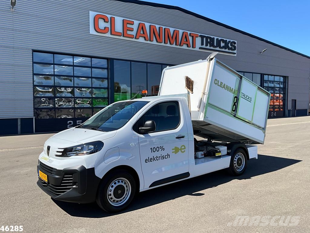 Peugeot E-Expert 100% elektrisch kippende zijlader Müllwagen