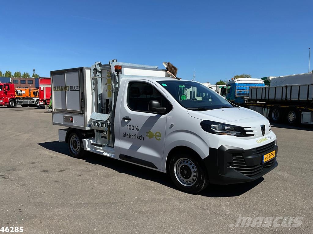 Peugeot E-Expert 100% elektrisch kippende zijlader Müllwagen