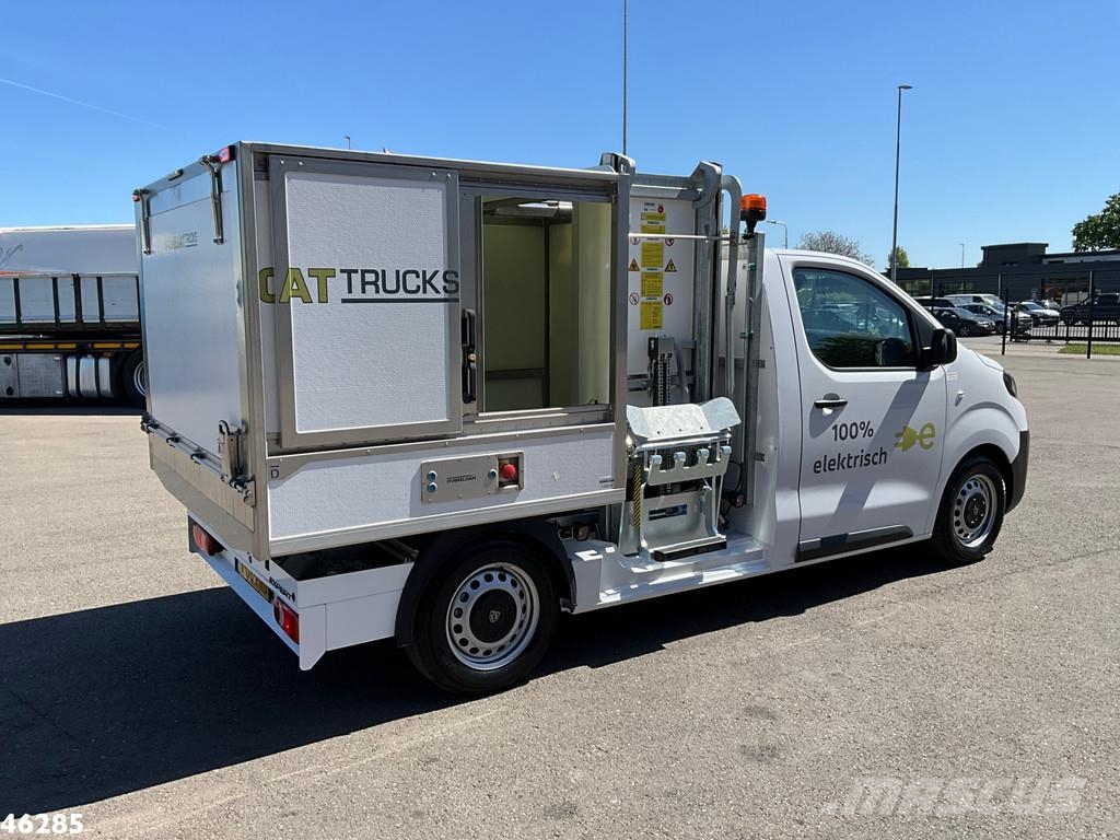Peugeot E-Expert 100% elektrisch kippende zijlader Müllwagen