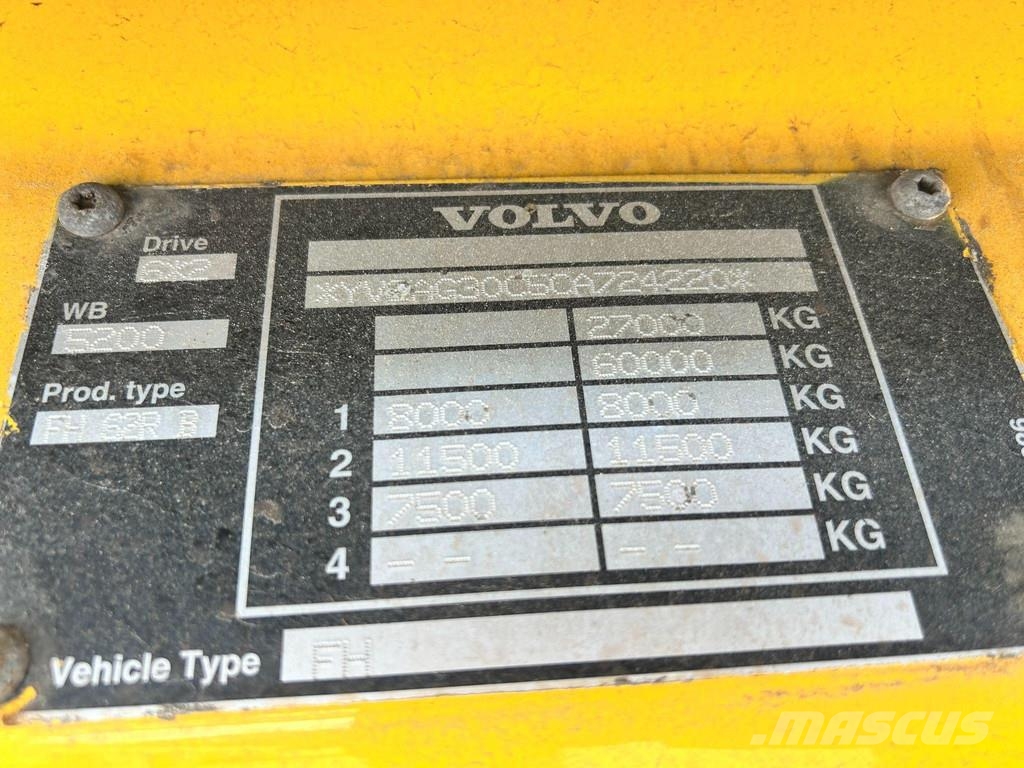 Volvo FH500 8X2*6 + CRANE HIAB + LIFT HIAB + VEB + FULL Treileri ar āķi